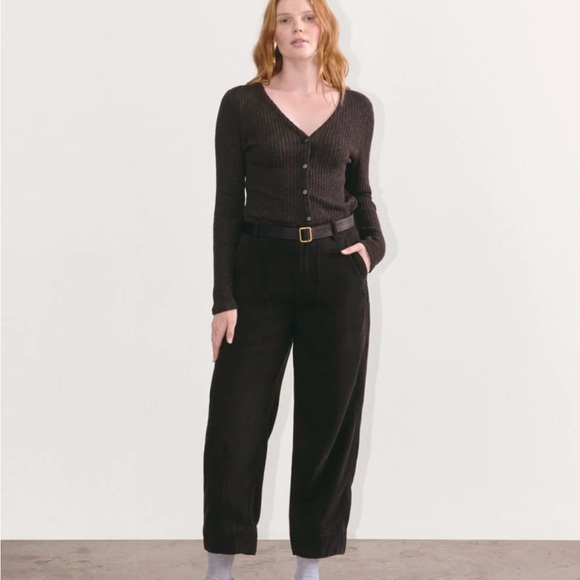 EVERLANE The TENCEL Utility pant Black Women's Size 6 NWT